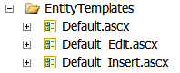 Verzeichnis EntityTemplates