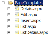 Verzeichnis PageTemplates